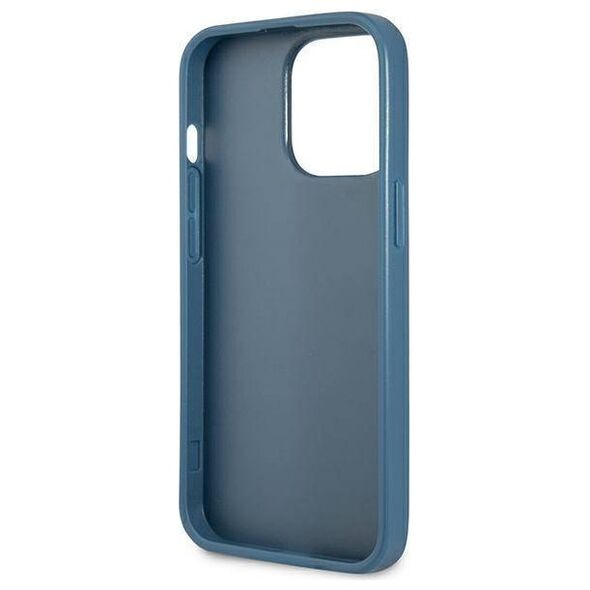Case IPHONE 13 PRO Guess Hardcase 4G Triangle Logo Cardslot (GUHCP13LP4TPB) blue 3666339047788