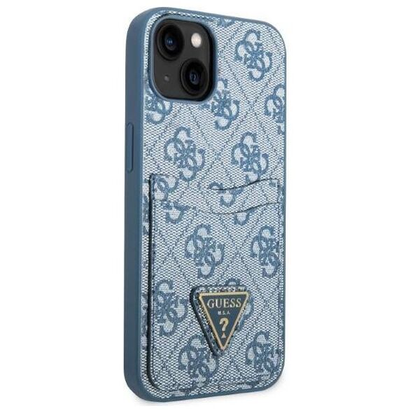 Case IPHONE 13 MINI Guess Hardcase 4G Triangle Logo Cardslot (GUHCP13SP4TPB) blue 3666339047764