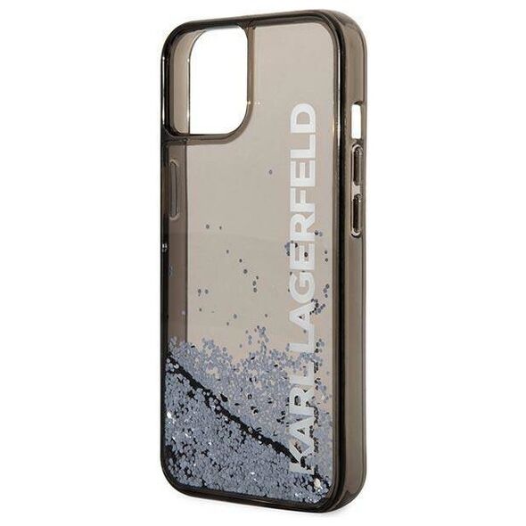 Original Case IPHONE 14 PLUS Karl Lagerfeld Hardcase Liquid Glitter Elong (KLHCP14MLCKVK) black 3666339091552
