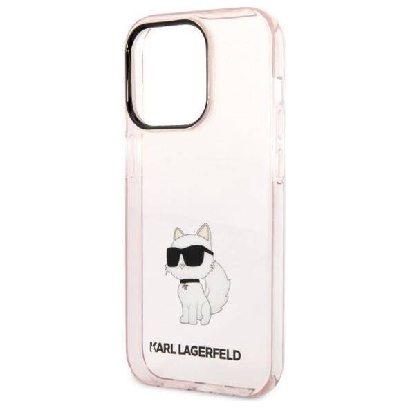 Original Case IPHONE 14 PRO Karl Lagerfeld Hardcase Ikonik Choupette (KLHCP14LHNCHTCP) pink 3666339087180