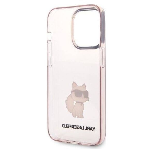 Original Case IPHONE 14 PRO Karl Lagerfeld Hardcase Ikonik Choupette (KLHCP14LHNCHTCP) pink 3666339087180