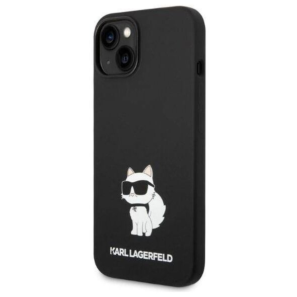 Case IPHONE 14 PLUS Karl Lagerfeld Hardcase Silicone Choupette (KLHCP14MSNCHBCK) black 3666339086732