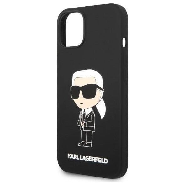 Original Case IPHONE 14 PLUS Karl Lagerfeld Hardcase Silicone Ikonik (KLHCP14MSNIKBCK) black 3666339086572