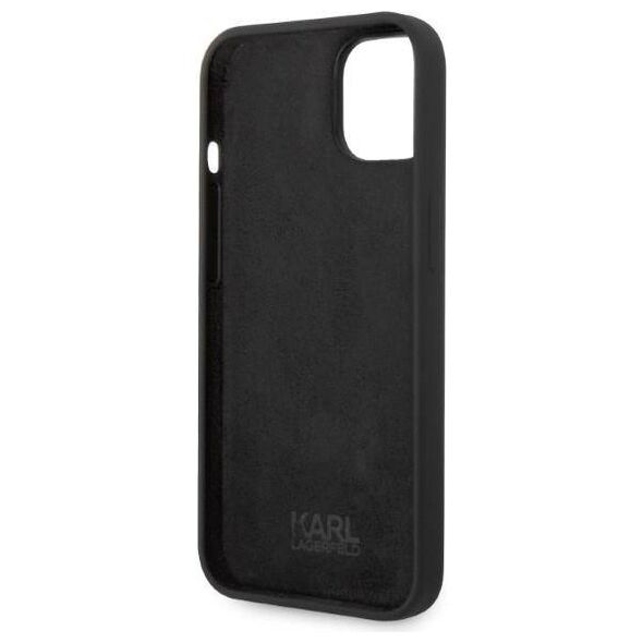 Original Case IPHONE 14 PLUS Karl Lagerfeld Hardcase Silicone Ikonik (KLHCP14MSNIKBCK) black 3666339086572