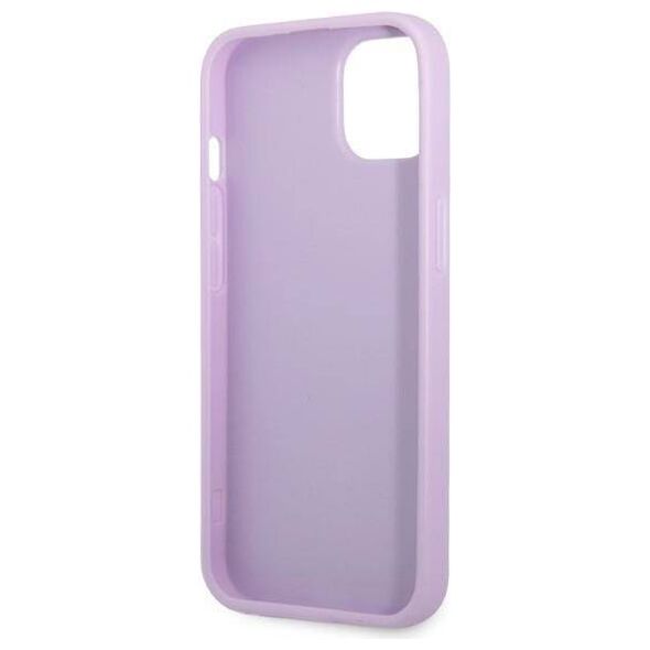 Original Case IPHONE 13 MINI Guess Hardcase Saffiano 4G Small Metal Logo purple 3666339048044