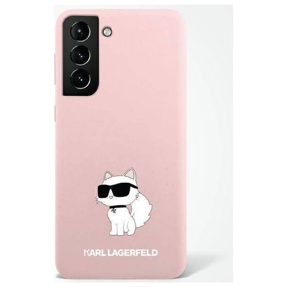 Original Case SAMSUNG GALAXY S23 Karl Lagerfeld Hardcase Silicone Choupette (KLHCS23SSNCHBCP) pink 3666339117672
