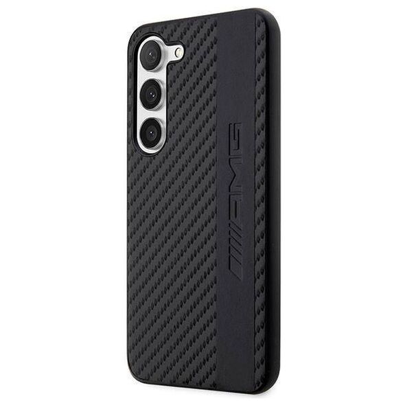 Case SAMSUNG GALAXY S23+ Mercedes AMG Hardcase Carbon Stripe&Embossed (AMHCS23MBLSCA) black 3666339113100
