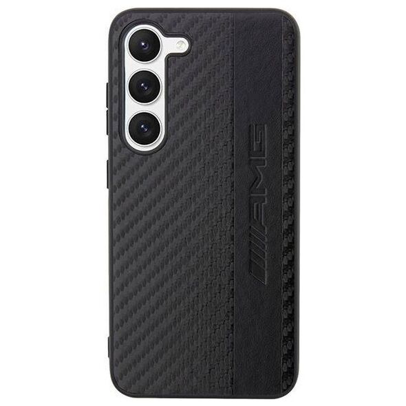 Case SAMSUNG GALAXY S23+ Mercedes AMG Hardcase Carbon Stripe&Embossed (AMHCS23MBLSCA) black 3666339113100