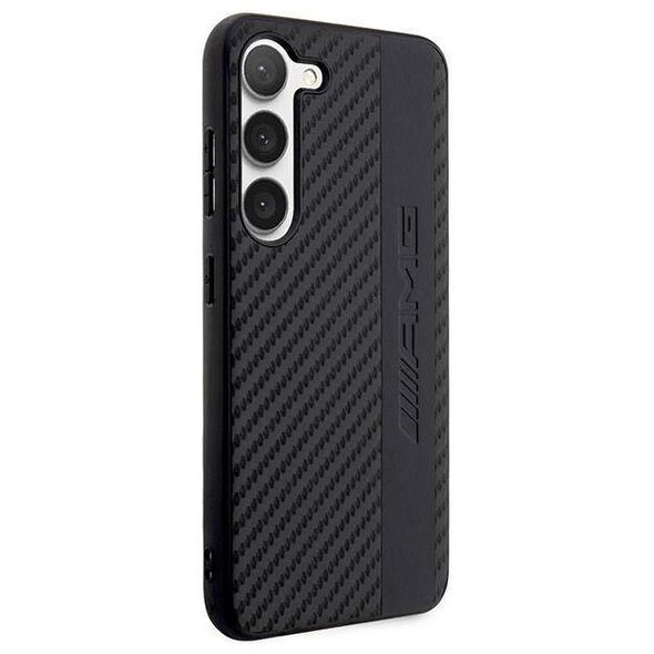 Case SAMSUNG GALAXY S23+ Mercedes AMG Hardcase Carbon Stripe&Embossed (AMHCS23MBLSCA) black 3666339113100