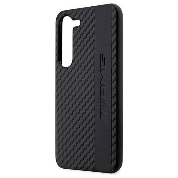 Case SAMSUNG GALAXY S23+ Mercedes AMG Hardcase Carbon Stripe&Embossed (AMHCS23MBLSCA) black 3666339113100