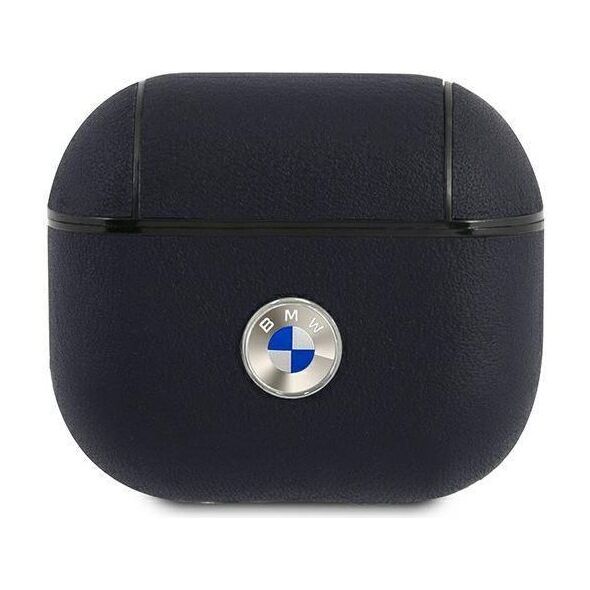 Original Case APPLE AIRPODS PRO 2 BMW Cover Geniune Leather Silver Logo (BMAP2SSLBK) black 3666339112295
