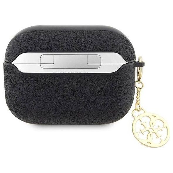 Original Case APPLE AIRPODS PRO 2 Guess Glitter Flake 4G Charm (GUAP2GLGSHK) black 3666339110956