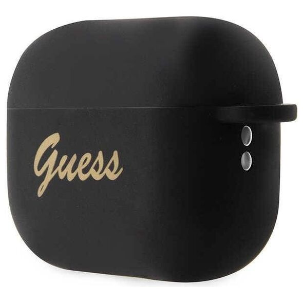 Original Case APPLE AIRPODS PRO 2 Guess Silicone Charm Heart Collection (GUAP2LSCHSK) black 3666339102395