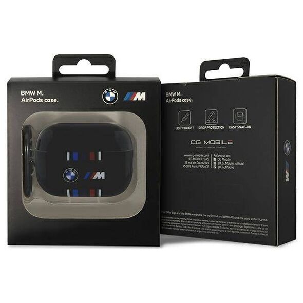 Original Case APPLE AIRPODS PRO 2 BMW Multiple Colored Lines (BMAP222SWTK) black 3666339123871