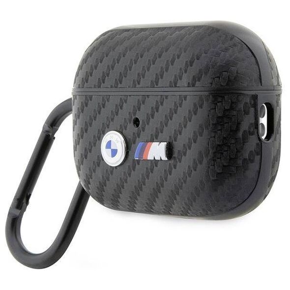 Original Case APPLE AIRPODS PRO 2 BMW Carbon Double Metal Logo (BMAP2WMPUCA2) black 3666339123840