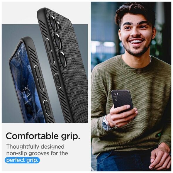 Case SAMSUNG GALAXY S23+ Spigen Liquid Air Matte black 8809896740678