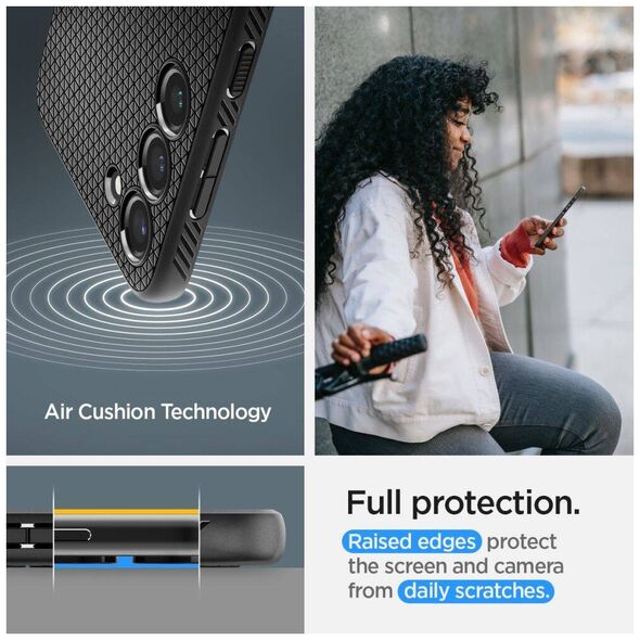 Case SAMSUNG GALAXY S23+ Spigen Liquid Air Matte black 8809896740678
