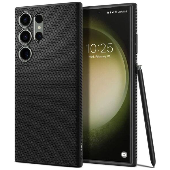 Case SAMSUNG GALAXY S23 ULTRA Spigen Liquid Air Matte black 8809896740210