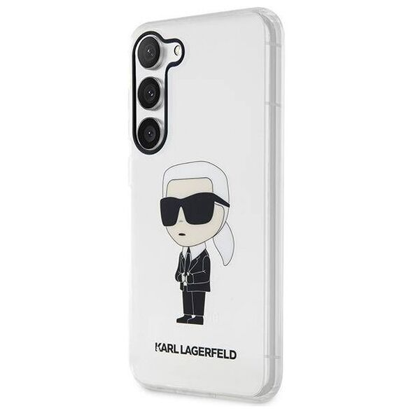 Original Case SAMSUNG GALAXY S23+ Karl Lagerfeld Hardcase Ikonik (KLHCS23MHNIKTCT) transparent 3666339117801