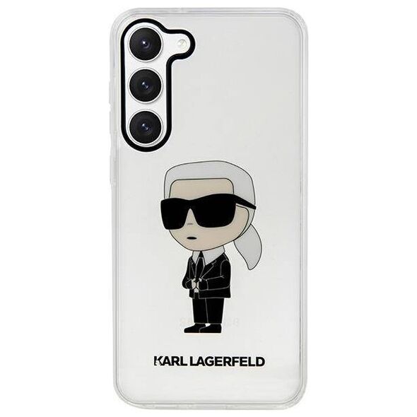 Original Case SAMSUNG GALAXY S23+ Karl Lagerfeld Hardcase Ikonik (KLHCS23MHNIKTCT) transparent 3666339117801