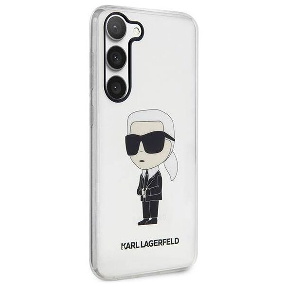 Original Case SAMSUNG GALAXY S23+ Karl Lagerfeld Hardcase Ikonik (KLHCS23MHNIKTCT) transparent 3666339117801