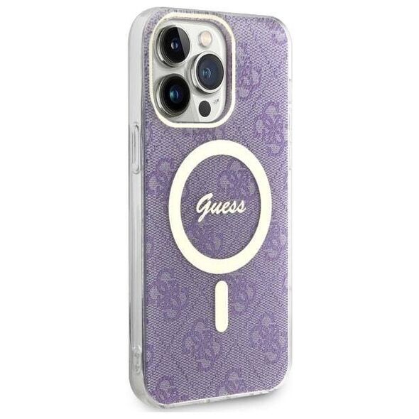 Original Case IPHONE 14 PRO MAX Guess Hardcase 4G MagSafe (GUHMP14XH4STU) purple 3666339118259