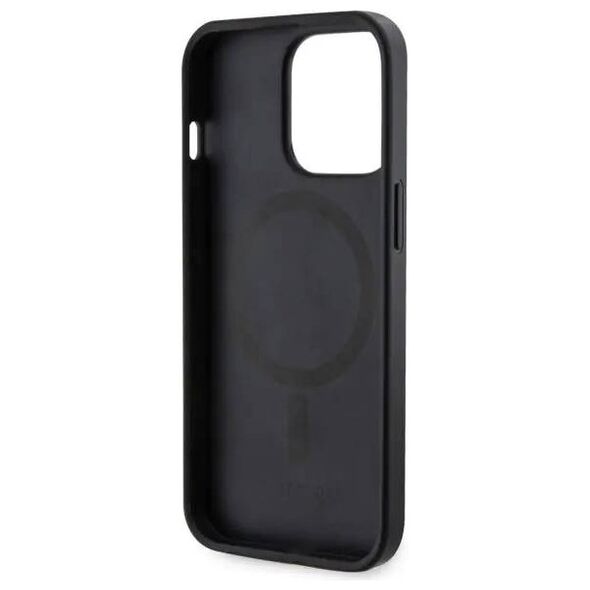 Original Case IPHONE 13 PRO MAX Guess Hardcase 4G Printed Stripe MagSafe (GUHMP13XP4RPSK) black 3666339119669