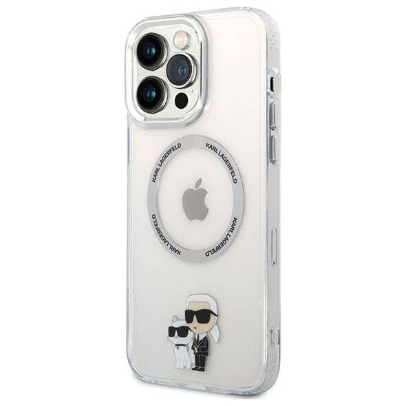 Original Case IPHONE 13 PRO MAX Karl Lagerfeld Hardcase Iconic Karl&Choupette Magsafe (KKLHMP13XHNKCIT) transparent 3666339126353