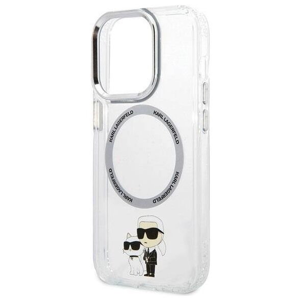 Original Case IPHONE 13 PRO Karl Lagerfeld Hardcase Iconic Karl&Choupette Magsafe (KLHMP13LHNKCIT) transparent 3666339126346