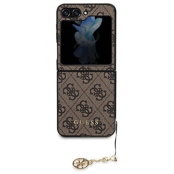 Original Case SAMSUNG GALAXY Z FLIP 5 Guess Hardcase 4G Charms Collection (GUHCZF5GF4GBR) brown 3666339171957