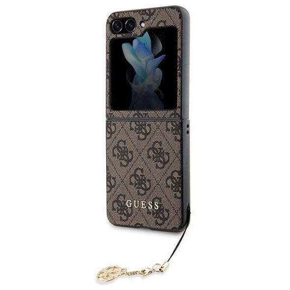 Original Case SAMSUNG GALAXY Z FLIP 5 Guess Hardcase 4G Charms Collection (GUHCZF5GF4GBR) brown 3666339171957
