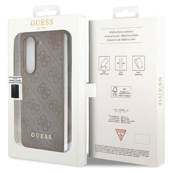 Original Case SAMSUNG GALAXY Z FOLD 5 Guess Hardcase 4G Charms Collection (GUHCZFD5GF4GBR) brown 3666339171971