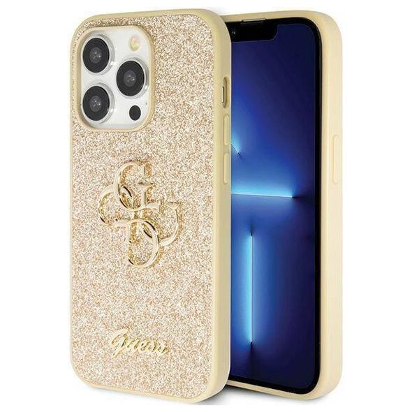 Original Case IPHONE 14 PRO Guess Hardcase Glitter Script Big 4G 3666339147761