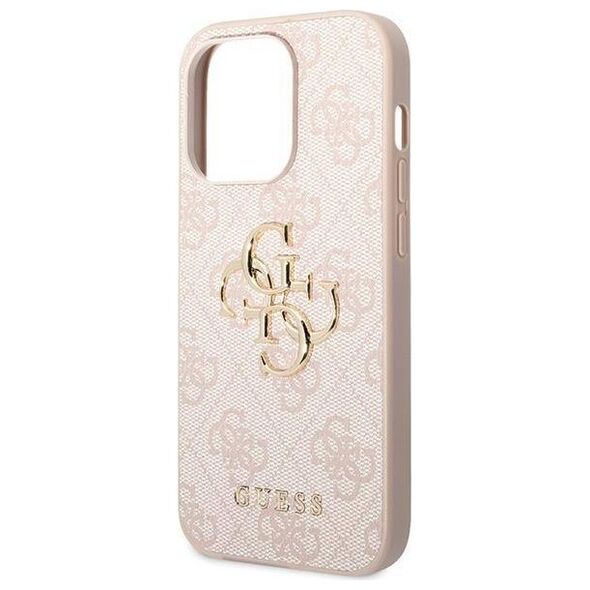 Original Case APPLE IPHONE 15 PRO Guess Hardcase 4G Big Metal Logo (GUHCP15L4GMGPI) pink 3666339171605