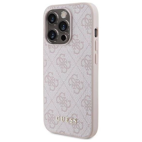 Original Case APPLE IPHONE 15 PRO Guess Hardcase 4G Big Metal Logo (GUHCP15LG4GFPI) pink 3666339171803