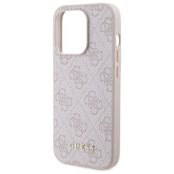 Original Case APPLE IPHONE 15 PRO Guess Hardcase 4G Big Metal Logo (GUHCP15LG4GFPI) pink 3666339171803