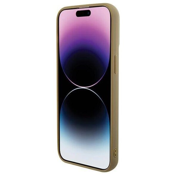 Original Case APPLE IPHONE 15 PRO MAX Guess Hardcase Disco Metal Script (GUHCP15XPMSDGSD) gold 3666339173609