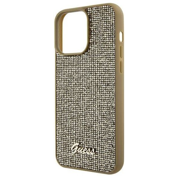 Original Case APPLE IPHONE 15 PRO MAX Guess Hardcase Disco Metal Script (GUHCP15XPMSDGSD) gold 3666339173609