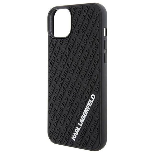 Original Case APPLE IPHONE 15 PLUS Karl Lagerfeld Hardcase 3D Rubber Multi Logo (KLHCP15M3DMKRLK) black 3666339164324