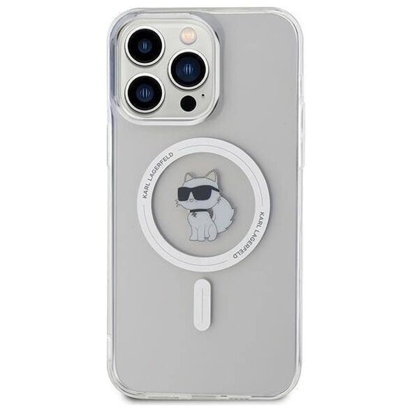 Original Case APPLE IPHONE 15 PRO MAX Karl Lagerfeld Hardcase IML Choupette MagSafe (KLHMP15XHFCCNOT) transparent 3666339162429