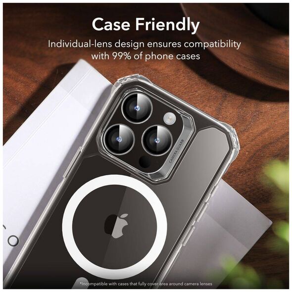 Tempered Glass for Camera APPLE IPHONE 15 PRO / 15 PRO MAX ESR Camera Lens Clear 4894240174142