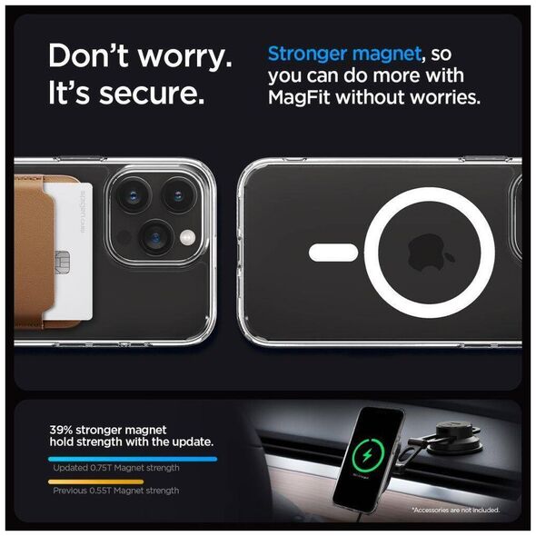 Case APPLE IPHONE 15 PRO Spigen Ultra Hybrid Mag MagSafe White transparent 8809896750462