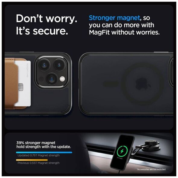 Case APPLE IPHONE 15 PRO Spigen Ultra Hybrid Mag MagSafe Frost black 8809896750516