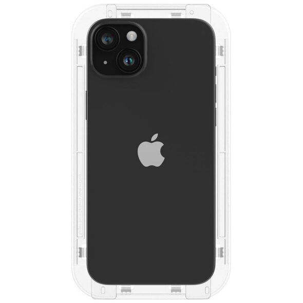 Tempered Glass APPLE IPHONE 15 PLUS Spigen Glas.tr "EZ Fit" black 8809896752114