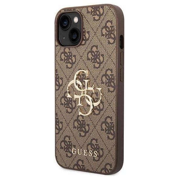 Original Case APPLE IPHONE 15 Guess Hardcase 4G Big Metal Logo (GUHCP15S4GMGBR) brown 3666339171506