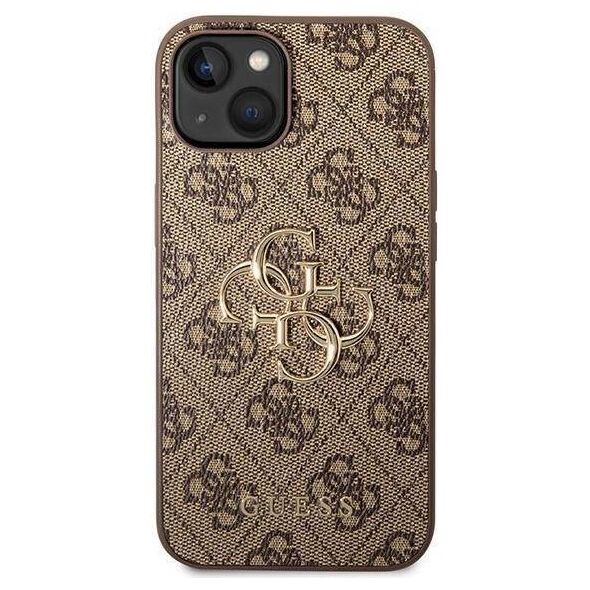 Original Case APPLE IPHONE 15 Guess Hardcase 4G Big Metal Logo (GUHCP15S4GMGBR) brown 3666339171506