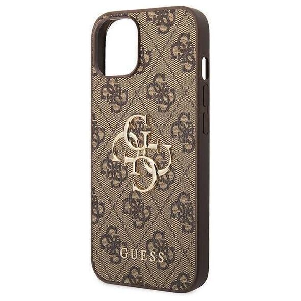 Original Case APPLE IPHONE 15 Guess Hardcase 4G Big Metal Logo (GUHCP15S4GMGBR) brown 3666339171506