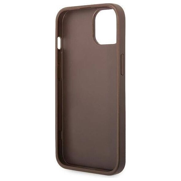 Original Case APPLE IPHONE 15 Guess Hardcase 4G Big Metal Logo (GUHCP15S4GMGBR) brown 3666339171506