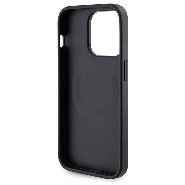 Original Case APPLE IPHONE 15 PRO Guess Hardcase Saffiano MagSafe (GUHMP15LPSAHMCK) black 3666339155780