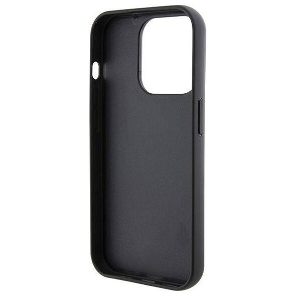 Original Case APPLE IPHONE 15 PRO MAX Karl Lagerfeld Hardcase Fixed Glitter Choupette Logo Metal Pin (KLHCP15XGCNPSG) silver 3666339165307